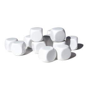 Terning 22 mm blank (12 stk.)