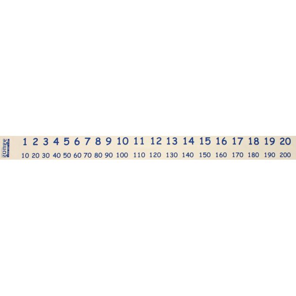 Taltape 1-20 + 10-tabel