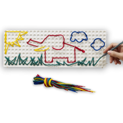 String art begynders�t � kreativ l�ring med geometri og finmotorik