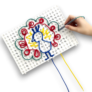 String art begynders�t � kreativ l�ring med geometri og finmotorik