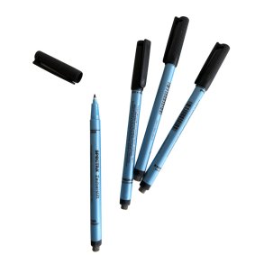 Wipe off tusch inkl. filtpude Sort