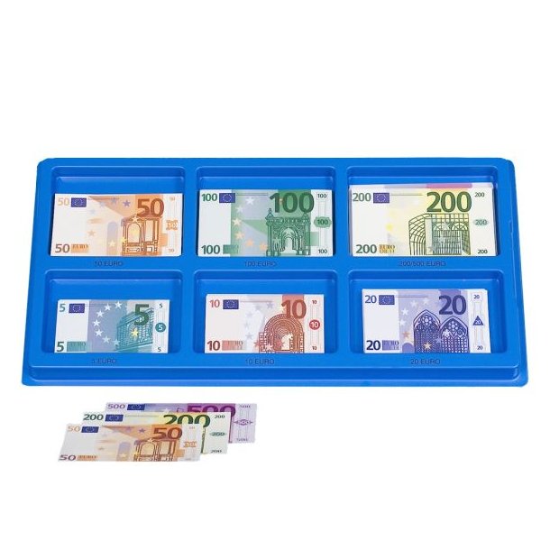 Euro sedler i box