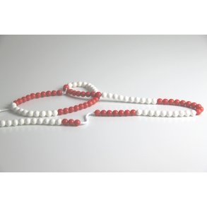 Antalkde lille m/8mm perler 10x10