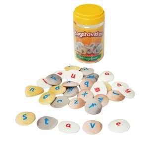 Sten med sm bogstaver 29 stk.