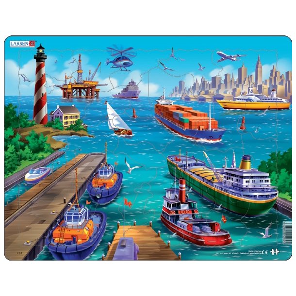 Havnen pusle 36,5 x 28,5 cm.