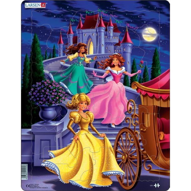Prinsesser pusle 36,5 x 28,5 cm.
