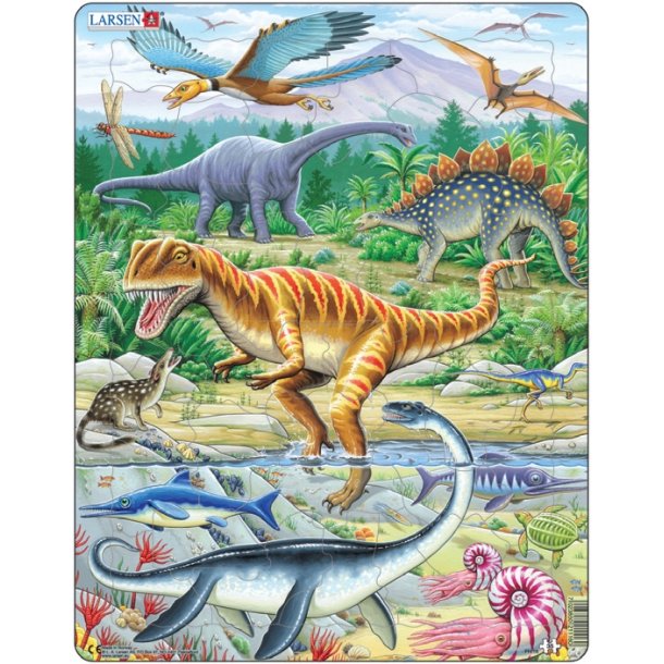 Dinosaur pusle 36,5 x 28,5 cm.