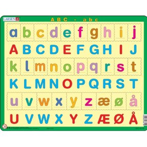 Sm og store bogstaver pusle 36,5x28,5cm