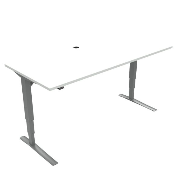 Hve/snke bord180 x 80 cm hvid