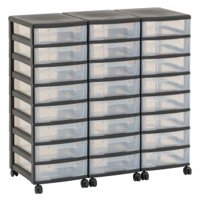 Reol med 24 sm skuffer