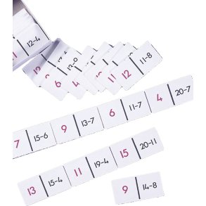 Domino subtraktion fra 20