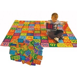 Taltppe inkl. tal (1-100) 200x150 cm