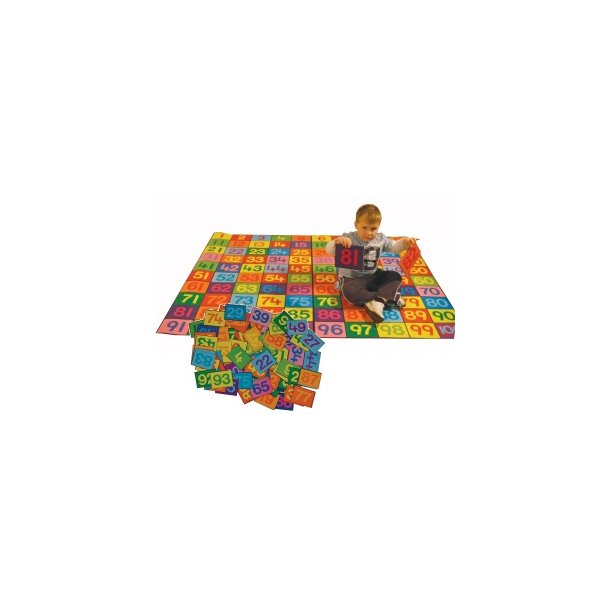 Taltppe inkl. tal (1-100) 200x150 cm