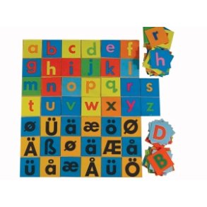 Gulvbogstaver 16,5 x 16,5 cm.