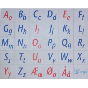 Bogstavtppe 180 x 150 cm.