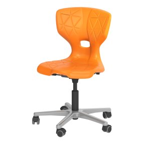 Flex stol med gaslft alu-stel