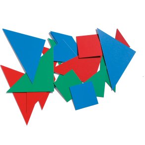Maxi-Tangram brikker (3 fv) fiberkarton