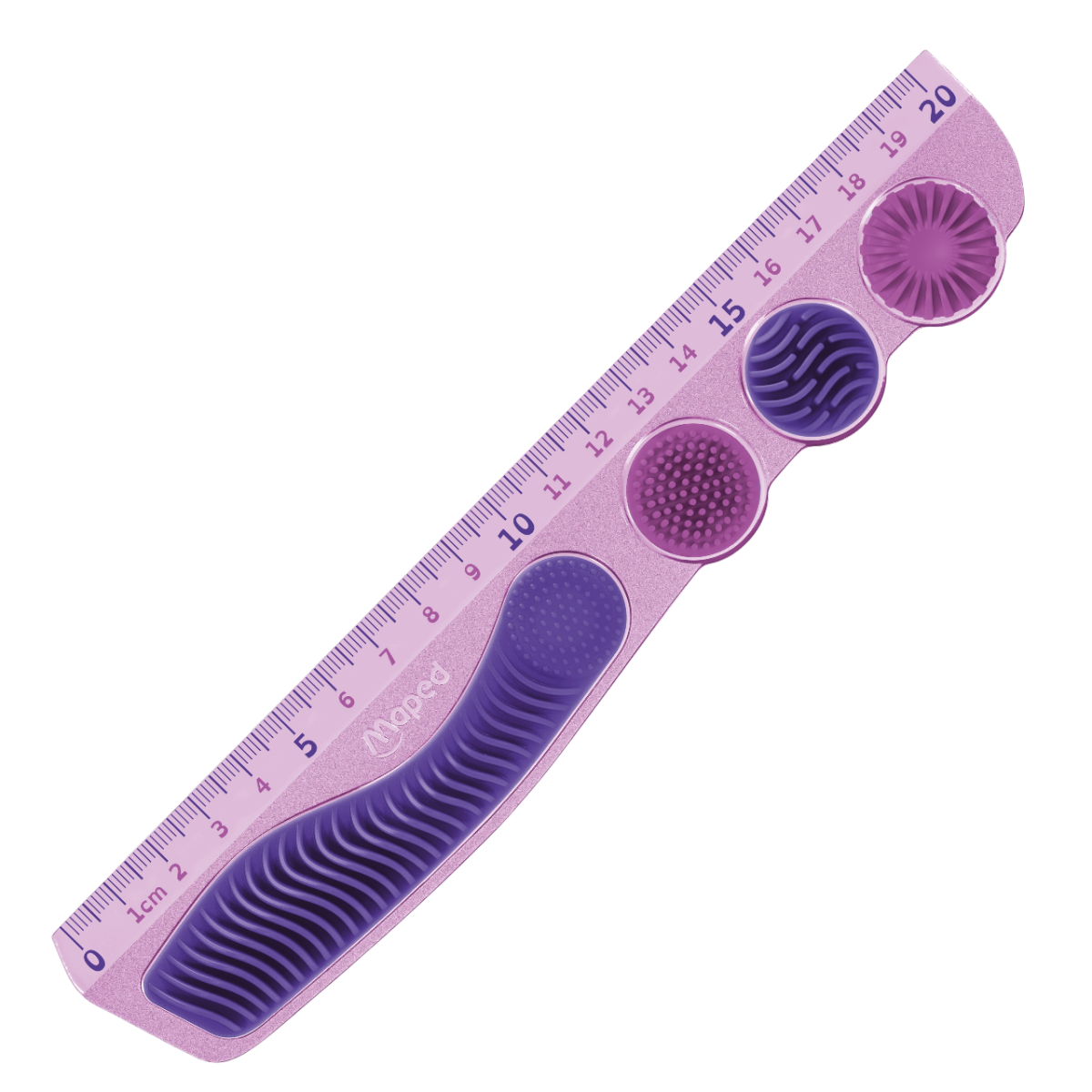 Fidget lineal 20 cm lilla – sensorisk støtte til koncentration (Maped ...